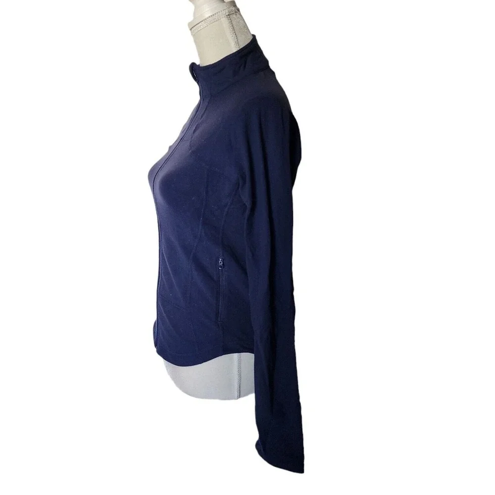 Lululemon Athletica Jacket‎ 8 Shape Jacket Blue Zipper Luon Lightweight